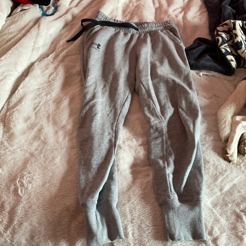 Under armour gray sweatpants